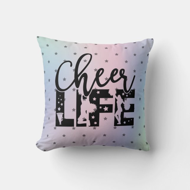 Cheer Life Glamoureus Cheerlead Star Gradient Kussen (Voorkant)