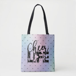 Cheer Life Glamoureus Cheerlead Star Gradient Tote Bag