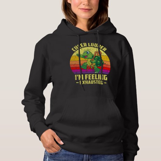 Cheer Louder I'm Feeling Exhausted Triathlon Marat Hoodie (Voorkant)