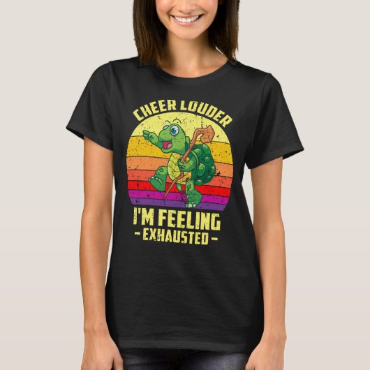 Cheer Louder I'm Feeling Exhausted Triathlon Marat T-shirt (Voorkant)