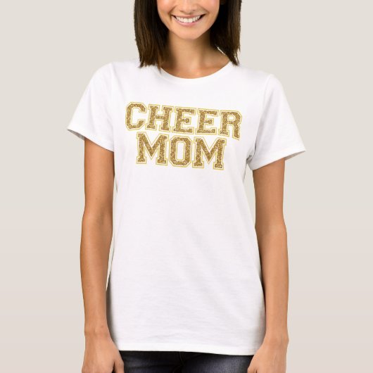 Cheer Ma Gold Glitter T-Shirt (Voorkant)