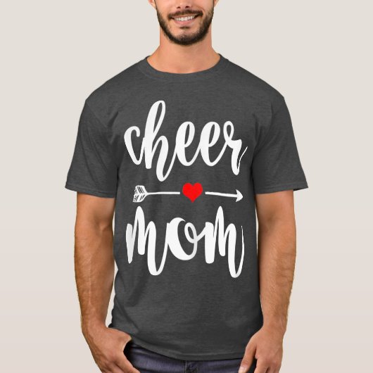 Cheer Ma Great Moeder Cheerleader Gift T-shirt (Voorkant)