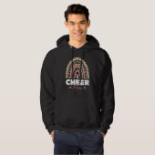 Cheer Ma Leopard Rainbow Cheerleader Moederdag Hoodie (Voorkant volledig)