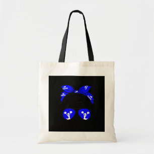 Cheer Ma Life Messy Bun Hair Cheerleader Tote Bag