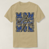 Cheer Ma Lightning Bolt Cheer Leopard Blue T-shirt (Design voorkant)