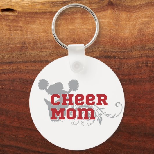 Cheer Mam Cheerlead Sleutelhanger Button (Voorkant)