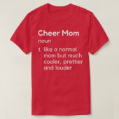 Cheer mam Definition Cheerleader Matching Ouders T-shirt (Design voorkant)
