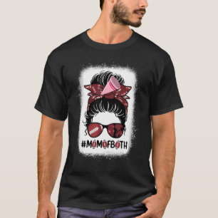 Cheer mam Football Cheerlead mama van beide boodsc T-shirt