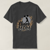 Cheer Mam Leopard Print Womens Proud Cheerleader M T-shirt (Design voorkant)