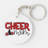 Cheer mam Modern Typografie Sleutelhanger (Achterkant)