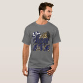 Cheer Mam Navy Leopard Cheer Poms T-shirt (Voorkant volledig)