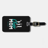 Cheer Mam Proud Moeder Cheerleader Daughter Bagagelabel (Voorkant horizontaal)