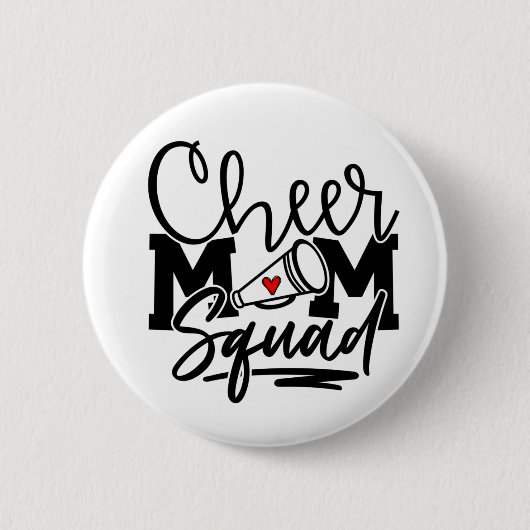 Cheer Mam Squad Ronde Button 5,7 Cm (Voorkant)