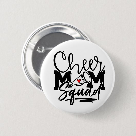 Cheer Mam Squad Ronde Button 5,7 Cm (Voorkant /achterkant)