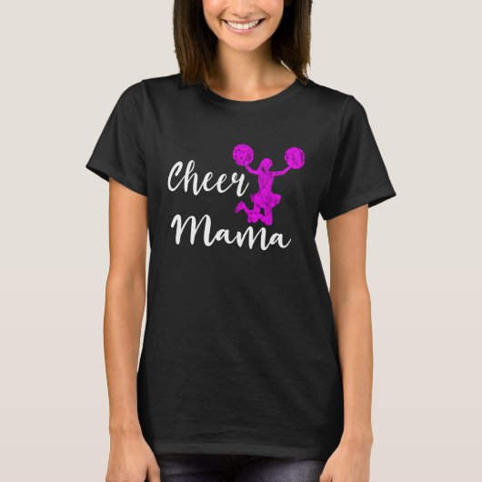Cheer Mama Cheerleading Moeder Cheering Cheerleade T-shirt (Voorkant)