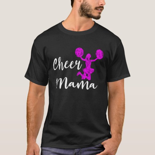 Cheer Mama Cheerleading Moeder juichen Cheerleade T-shirt (Voorkant)
