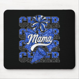 Cheer Mama Moeder Boog Sport Cheerleading Team Bla Muismat