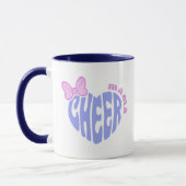 Cheer Mama Moeder Cute Hart Met Strik  Mok (Links)