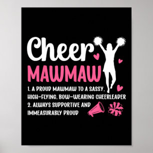 Cheer Mawmaw Definitie Mawmaw Van Een Cheerleader  Poster