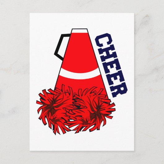 Cheer Megaphone Briefkaart (Voorkant)