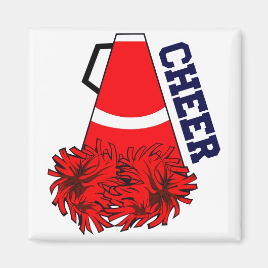 Cheer Megaphone Magneet (Voorkant)
