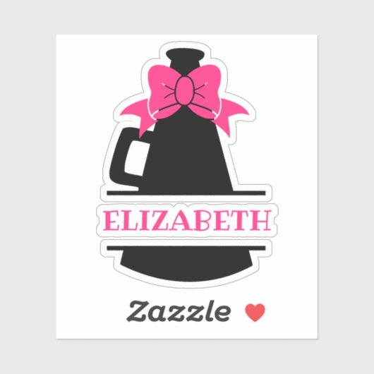 Cheer megaphone Personalized Vinyl Sticker (Vel)