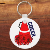 Cheer Megaphone Sleutelhanger (Voorkant)