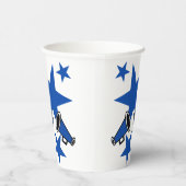 Cheer Meisje Blauw #2 Papieren Bekers (Rechts)