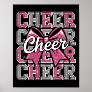 Cheer Meisje Strik Cheerleader Cheerleading Juiche Poster