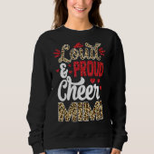 Cheer Mimi grootst Fan Leopard Print en Pom Pom 1 Trui (Voorkant)