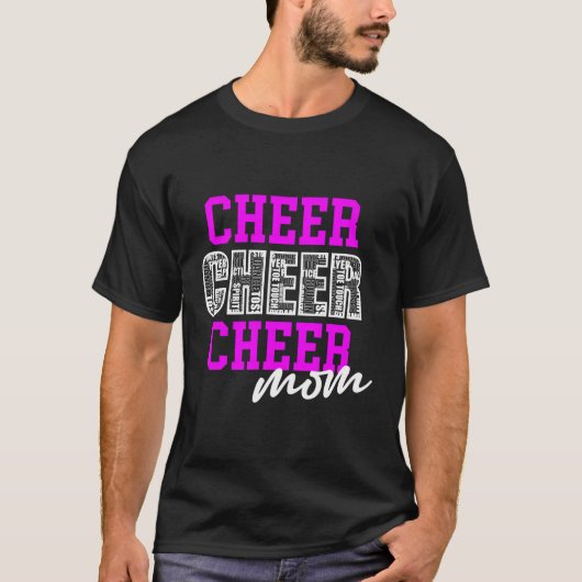 Cheer Moeder Cheer Squad N Cheerleading Praktijk T-shirt (Voorkant)
