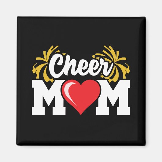 Cheer Moeder - Cheerleader op de Middelbare School Magneet (Voorkant)