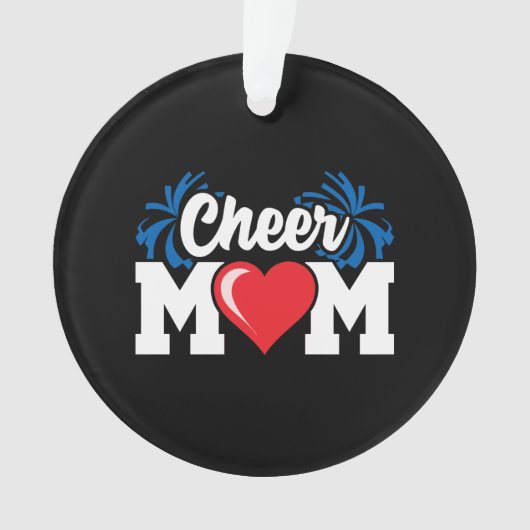 Cheer Moeder - Cheerleader op de Middelbare School Ornament (voorkant)