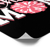 Cheer Moeder Cheerleader Squad Cheerleading Trots Poster (Hoek)