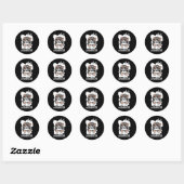 Cheer Moeder Footll Zoon Cheerleading Dochter Chee Ronde Sticker (Vel)