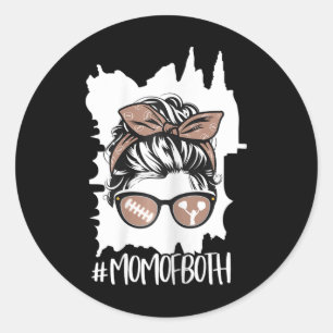Cheer Moeder Footll Zoon Cheerleading Dochter Chee Ronde Sticker