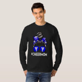 Cheer Moeder Mama Parents Cheerlead Mam Messy B T-shirt (Voorkant volledig)