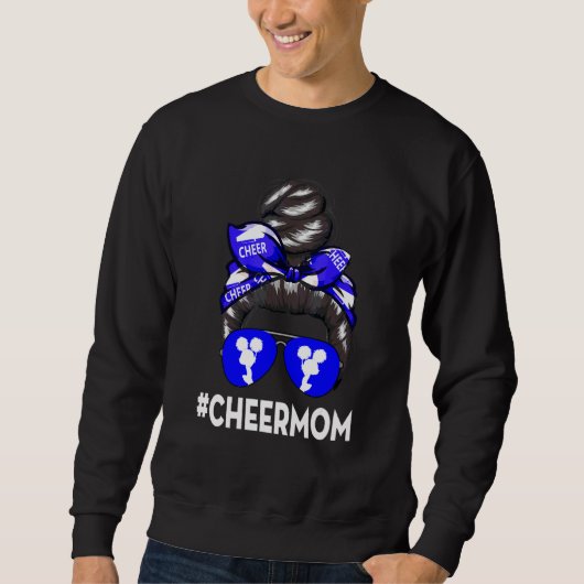 Cheer Moeder Mama Parents Cheerlead Mam Messy B Trui (Voorkant)