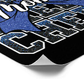 Cheer Moeder Mama Strik Sport Cheerleader Cheerlea Poster (Hoek)