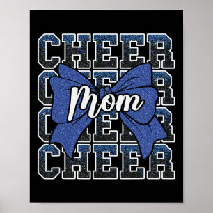 Cheer Moeder Mama Strik Sport Cheerleader Cheerlea Poster