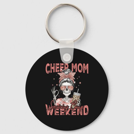 Cheer Moeder Overlevende Comp Weekend Grappige Che Sleutelhanger (Voorkant)