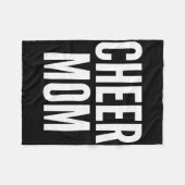 Cheer Moeder Royal Blue Cheerleading Overeenkomend Fleece Deken (Voorkant (Horizontaal))