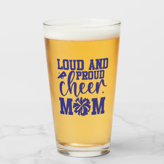 Cheer Mom Beer Glas (Voorkant gevuld)