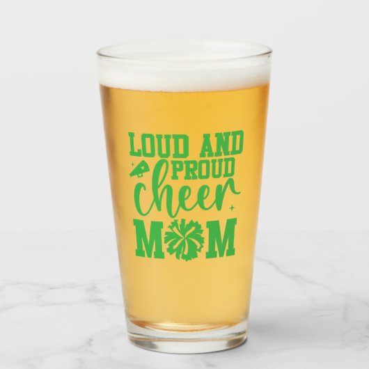 Cheer Mom Beer Glas (Voorkant gevuld)
