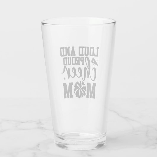 Cheer Mom Beer Glas (Achterkant)