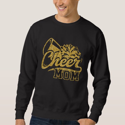 Cheer Mom Biggest Fan Cheerleader Cheerleading Mot Trui (Voorkant)