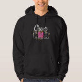 Cheer Mom Biggest Fan Leopard Print And Pom Pom Hoodie (Voorkant)
