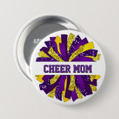 Cheer Mom Button Pin (Voorkant /achterkant)