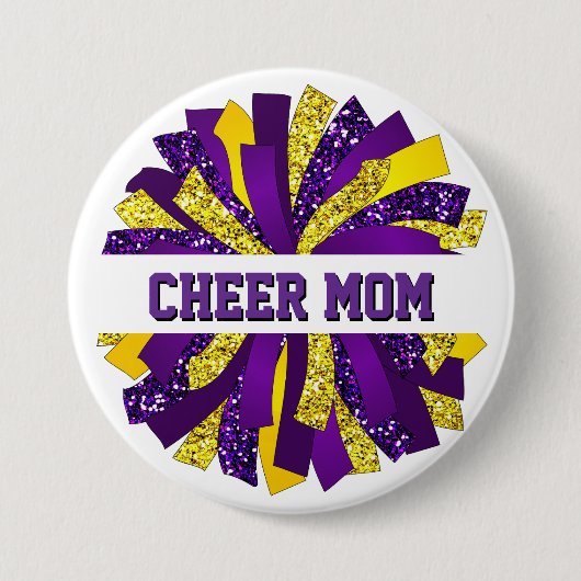 Cheer Mom Button Pin (Voorkant)