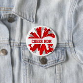 Cheer Mom Button Pin (In situ)